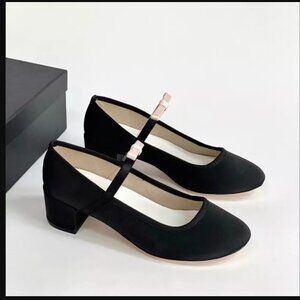 Repetto Women's Black Camille Mary Janes Size: US8.5, FR39.5